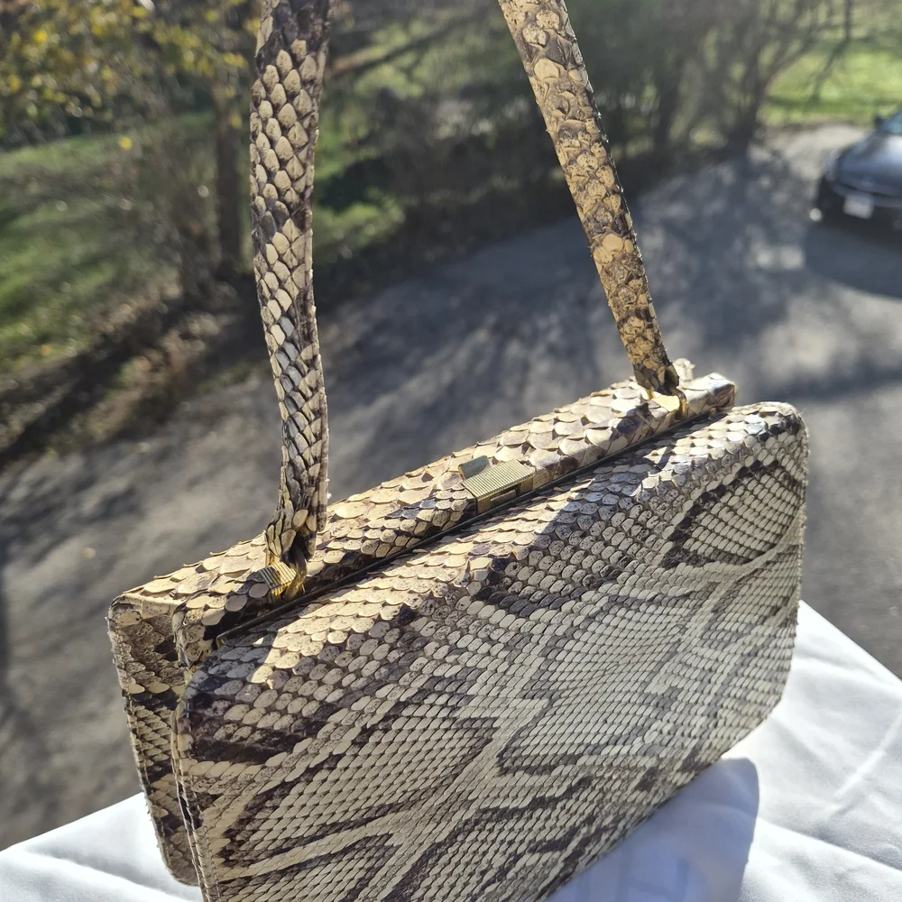 Vintage Python Bag - Picture 2 of 5